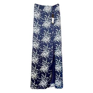 BCBGMaxazria Maxi Floral Blue Print Skirt |Size: XS|
